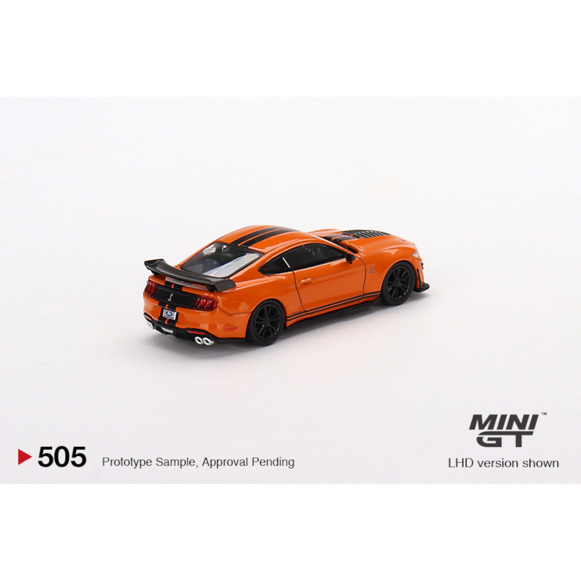 Ford Mustang Shelby GT500 twister Orange RHD Mini GT 1/64 - MGT00505-R