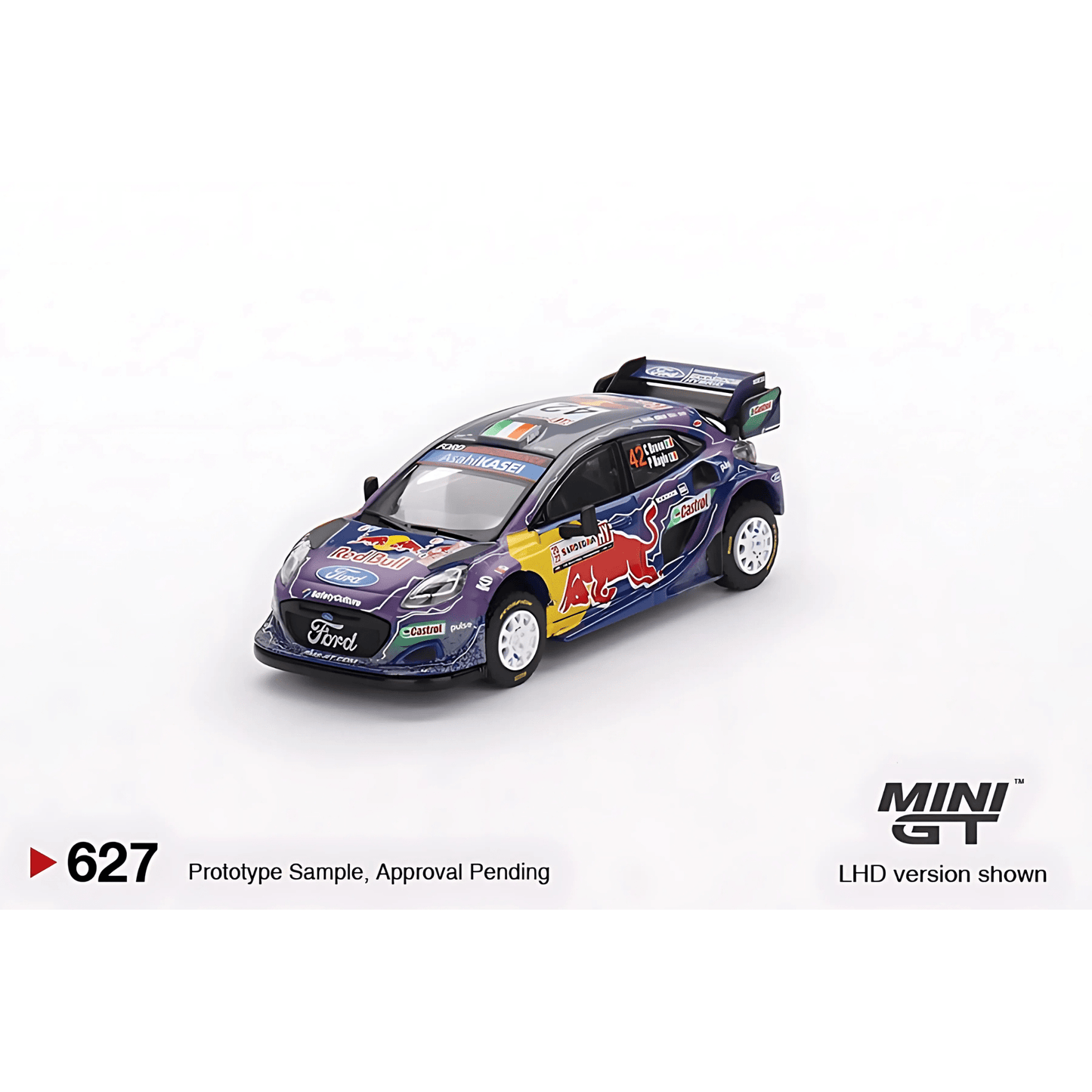 Ford Puma Rally1 #42 M - Sport Ford WRT 2022 Rally Italia Sardegna 2nd Place Mini GT 1/64 - MGT00627 - L