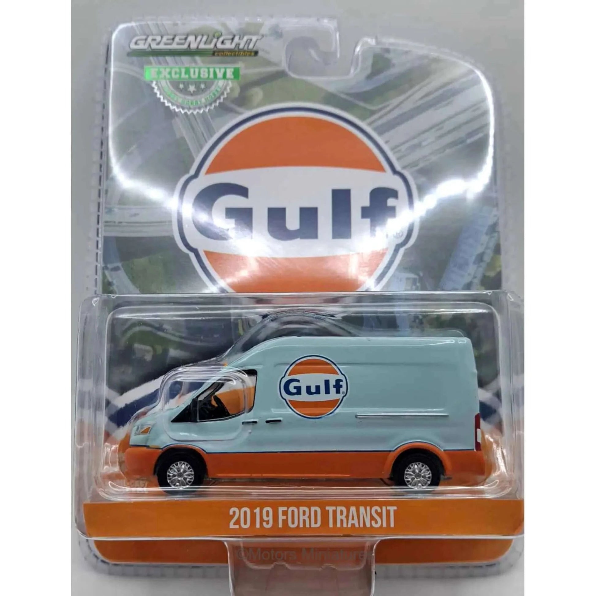 Ford Transit 2019 Gulf Greenlight 1/64 - gl30260