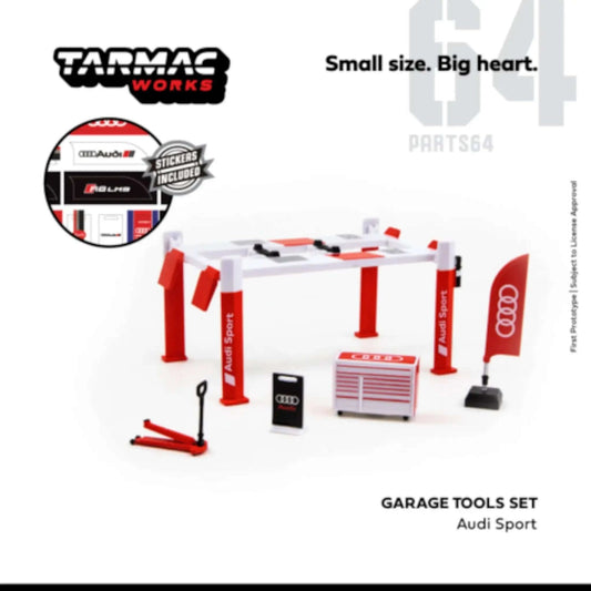 Garage Tools Set Audi Sport Tarmac Works 1/64 - TC-T64A001AS
