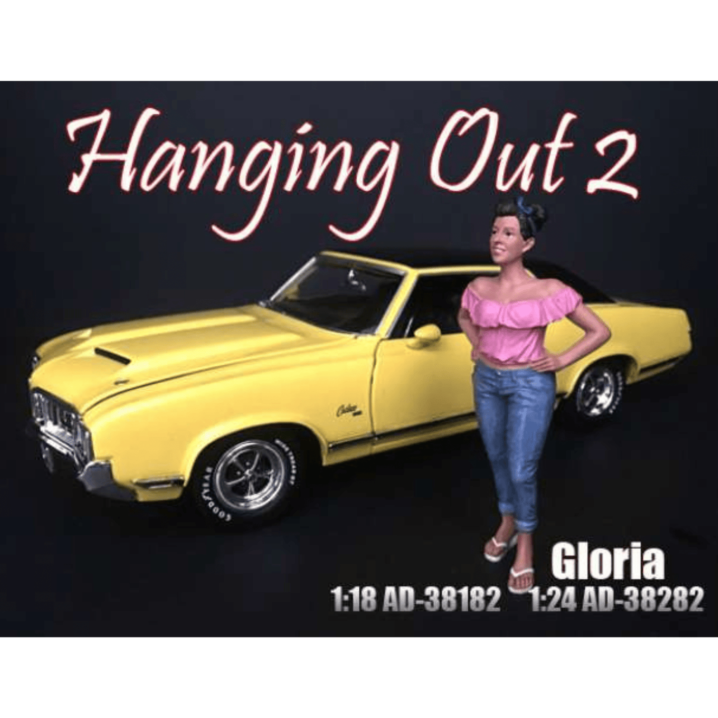 Hanging Out 2 Gloria American Diorama 1/18 - AD38182