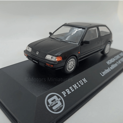 Honda Civic 1987 Noir RHD Triple9 1/43 - T9 - P10004