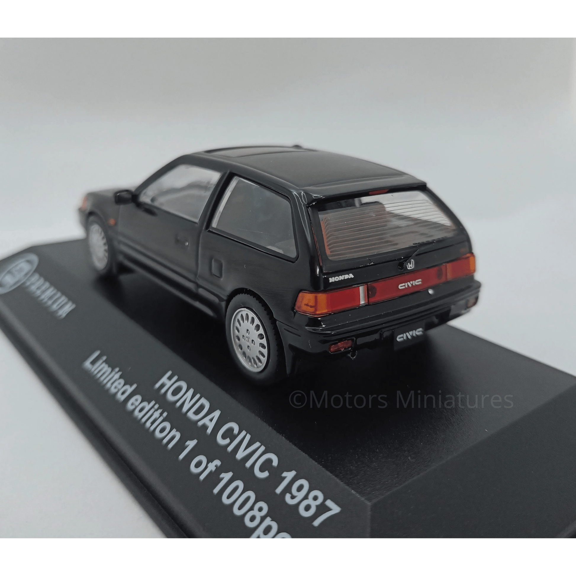 Honda Civic 1987 Noir RHD Triple9 1/43 - T9 - P10004