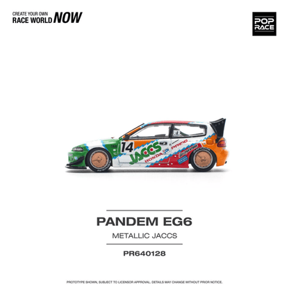 Honda Civic EG6 v1.5 Pandem JACCS Pop Race 1/64 - PR640128