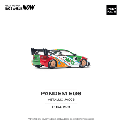 Honda Civic EG6 v1.5 Pandem JACCS Pop Race 1/64 - PR640128