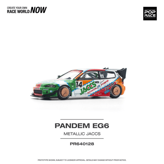 Honda Civic EG6 v1.5 Pandem JACCS Pop Race 1/64 - PR640128