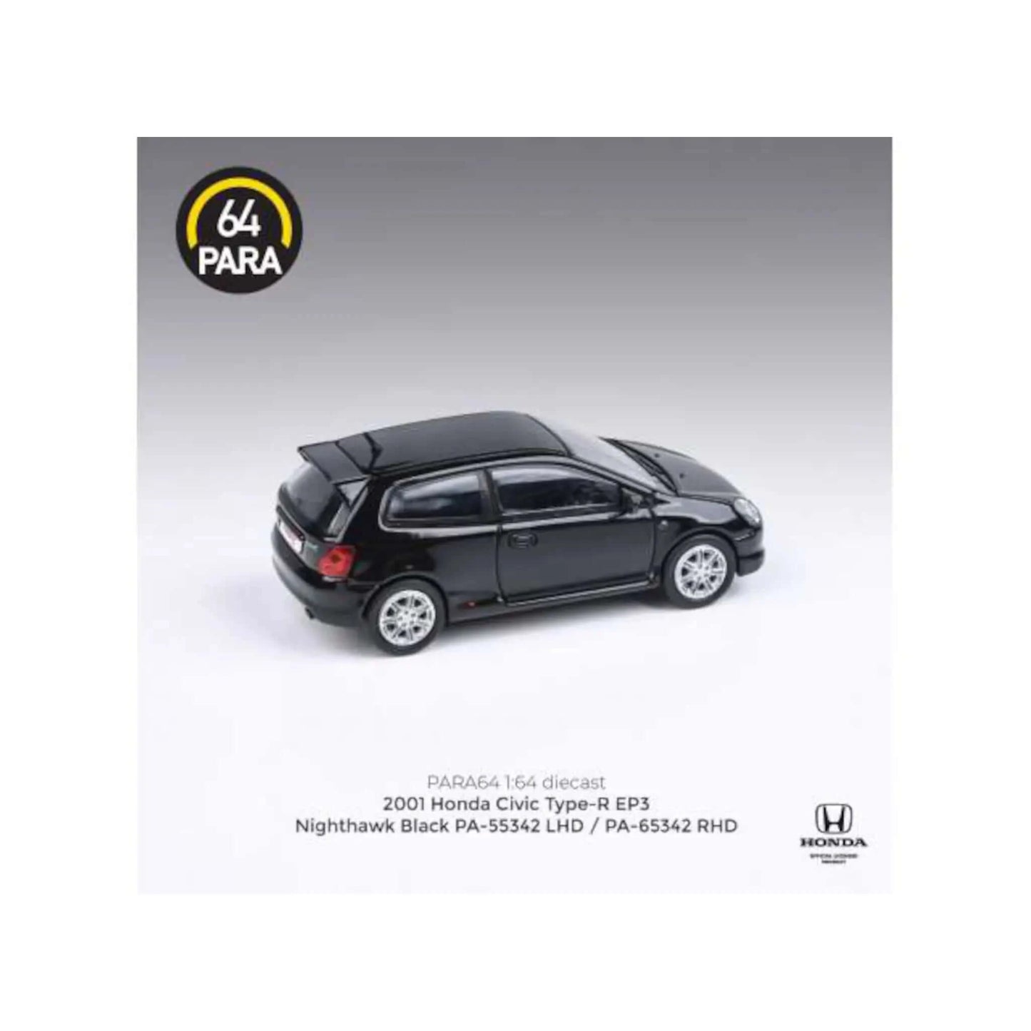 Honda Civic EP3 lhd 2001 noir Para64 1/64 | Motors Miniatures