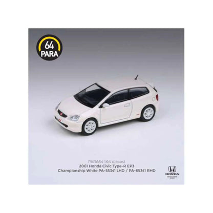 Honda Civic EP3 rhd white championship 2001 Para64 1/64 | Motors Miniatures