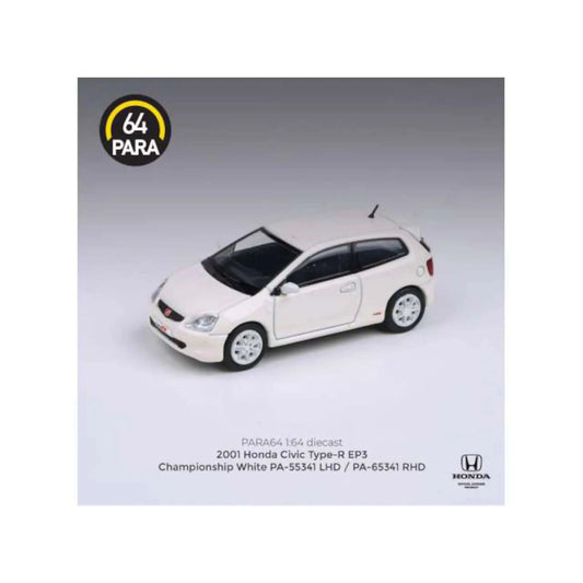 Honda Civic EP3 rhd white championship 2001 Para64 1/64 | Motors Miniatures