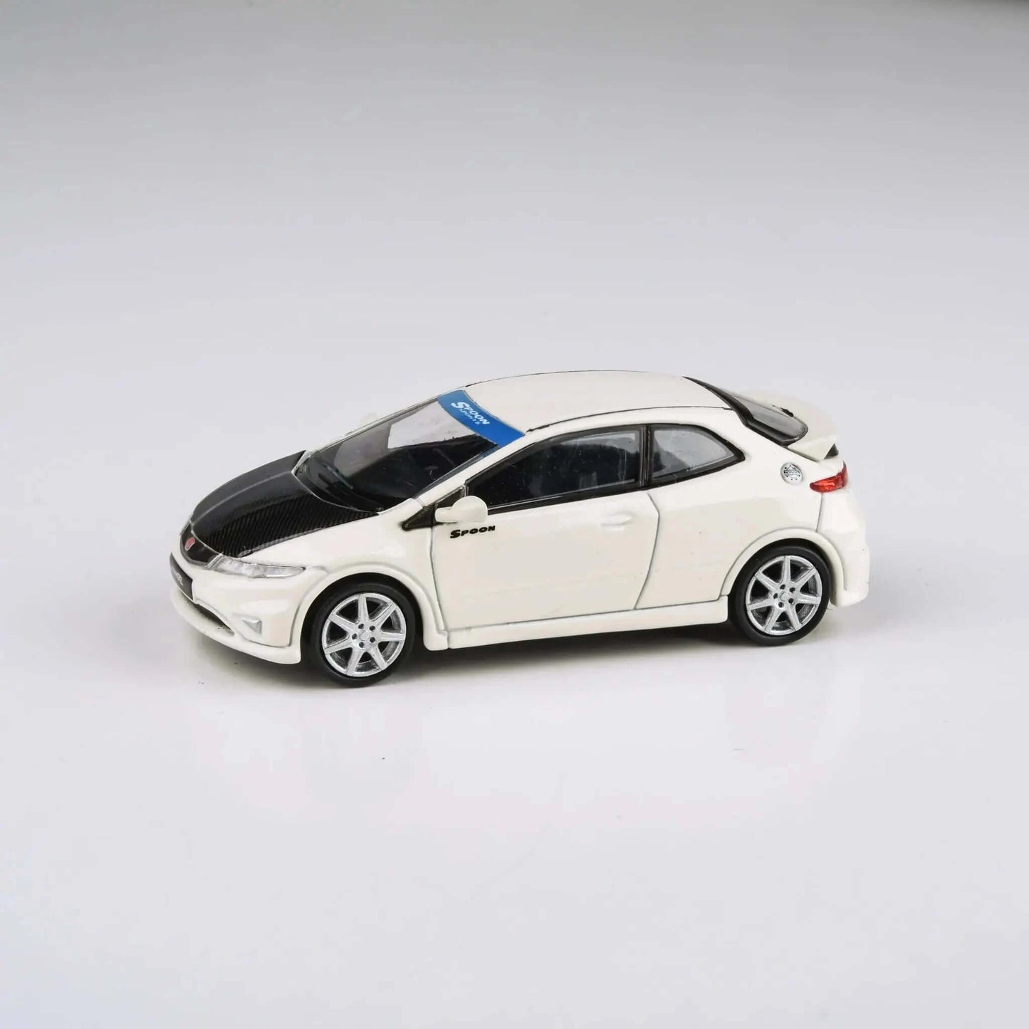 Honda Civic FN2 Type-R 2007 LHD white/carbon Para64 1/64 | Motors Miniatures