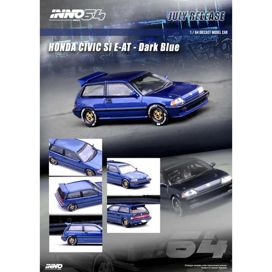 Honda Civic Si E-AT dark blue Inno64 1/64 - in64EATDB