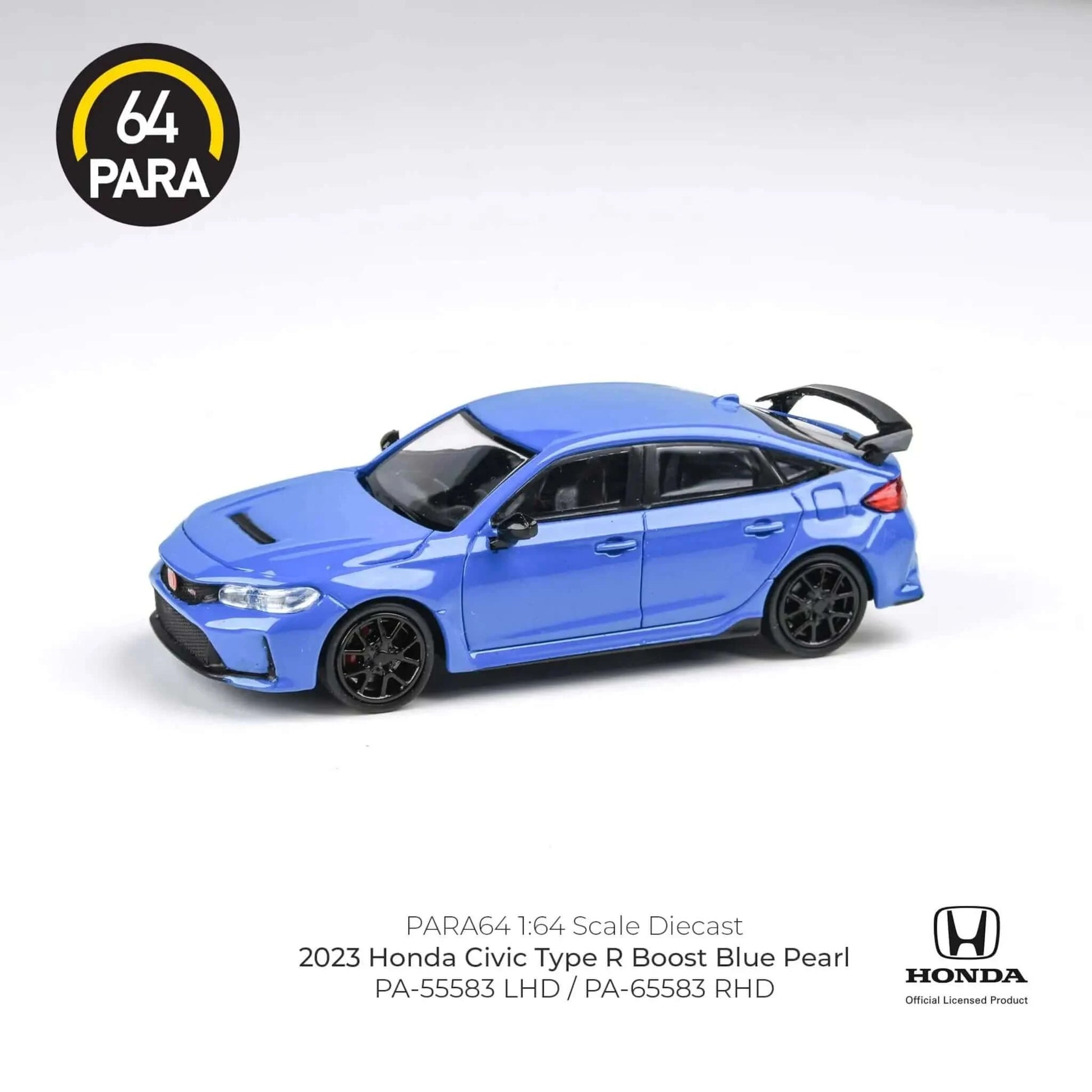 Honda Civic Type-R FL5 2023 boost blue pearl Para64 1/64 | Motors Miniatures