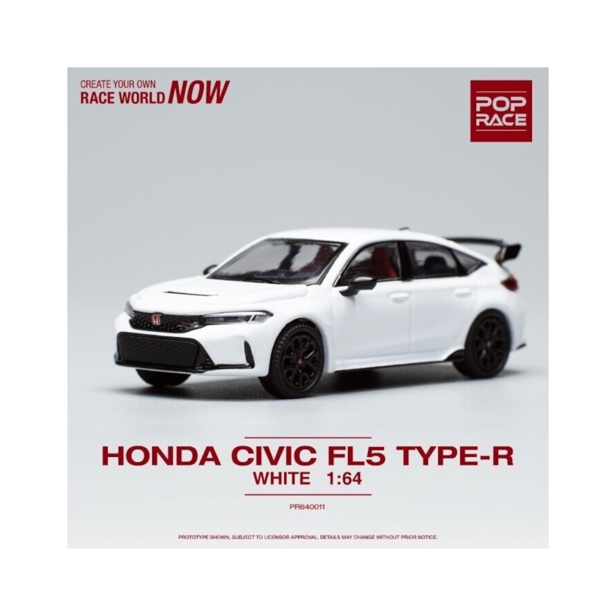 Honda Civic Type R FL5 White Pop Race 1/64