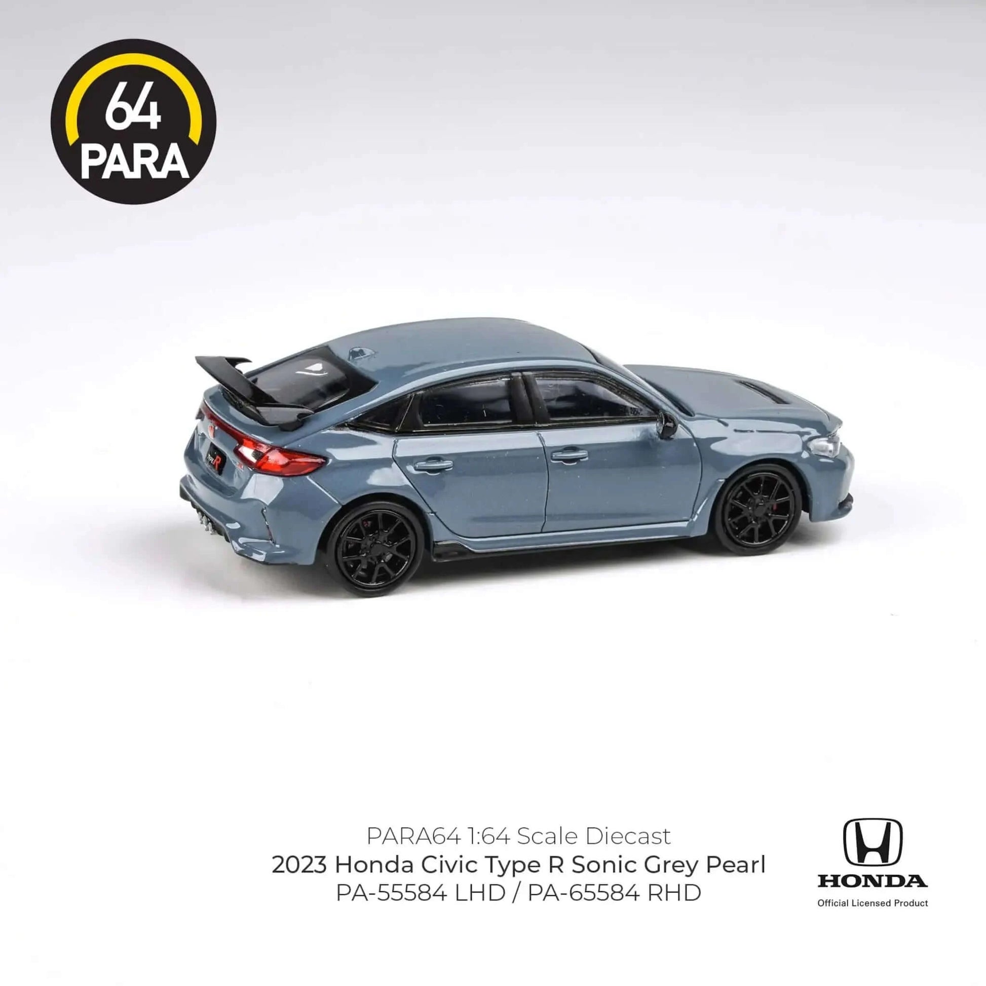 Honda Civic Type-R FL5 Sonic Grey Pearl 2023 LHD Para64 1/64 | Motors Miniatures