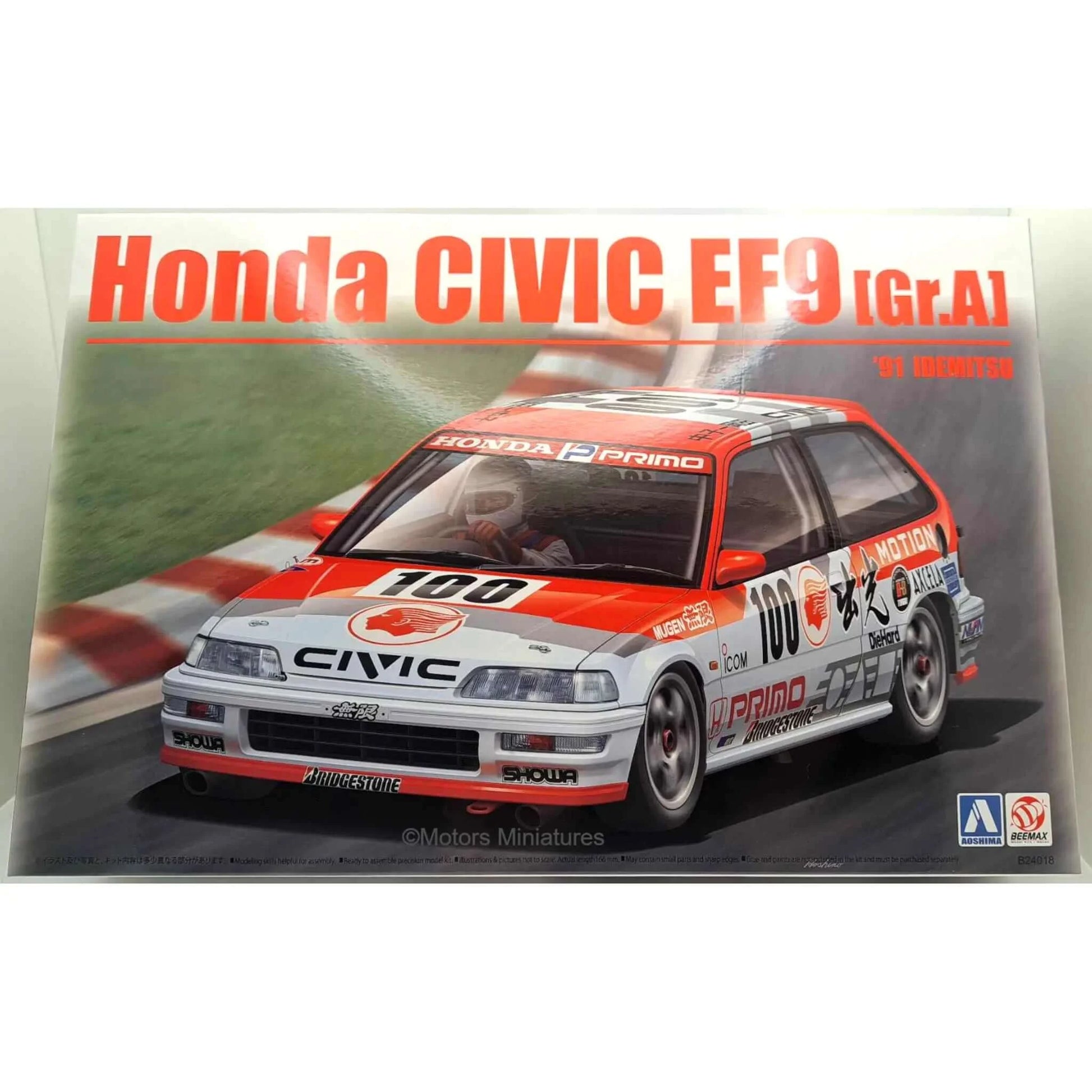 Honda EF9 Civic Gr.A 1991 Motion Modelkit Beemax 1/24 | Motors Miniatures