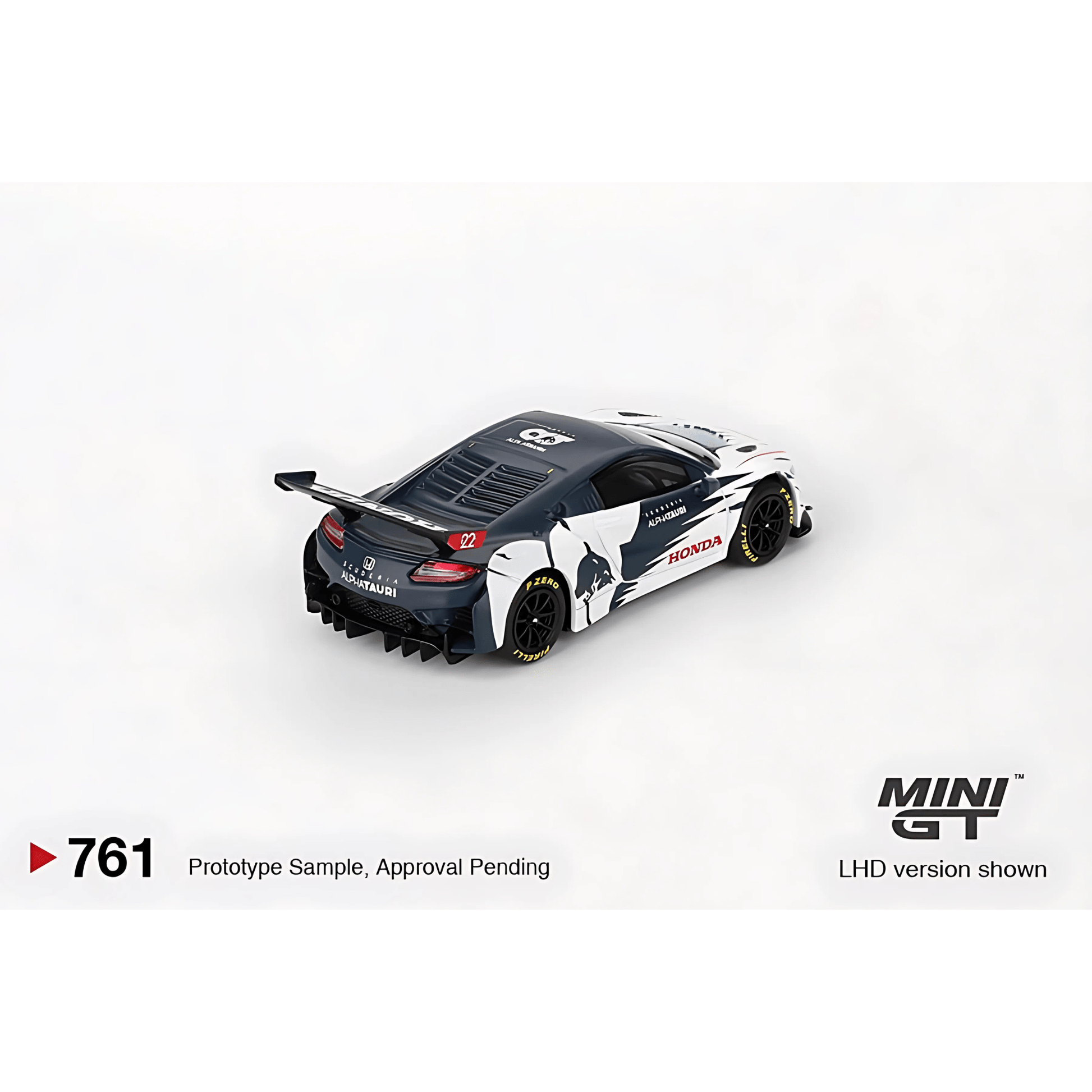 Honda NSX GT3 EVO AlphaTauri Yuki Tsunoda 2023 Red Bull Formula Nurburgring Mini GT 1/64 - MGT00761 - L