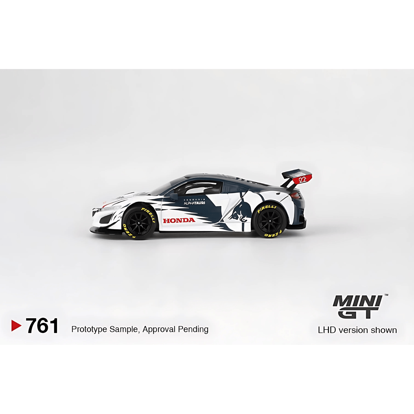 Honda NSX GT3 EVO AlphaTauri Yuki Tsunoda 2023 Red Bull Formula Nurburgring Mini GT 1/64 - MGT00761 - L