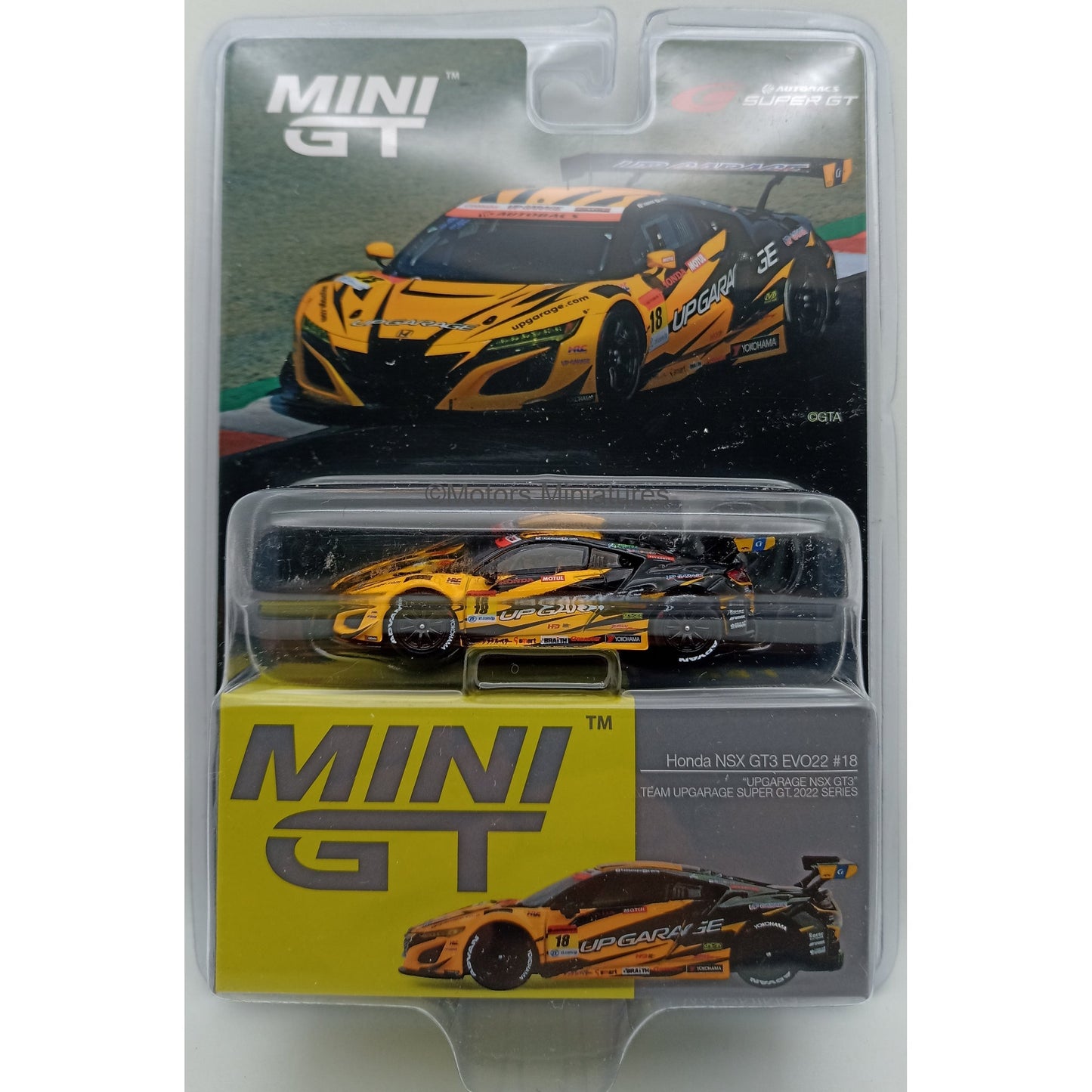 Honda NSX GT3 EVO22 #18 Team Upgarage 2022 Super GT Series Mini GT 1/64 - MGT00541 - L