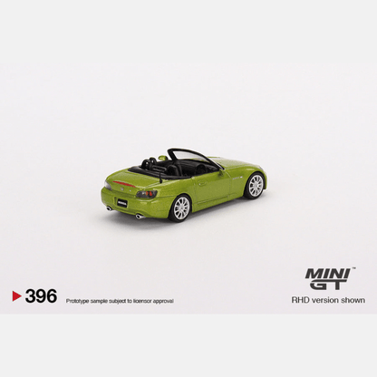 Honda S2000 AP2 RHD Lime Green Metallic Mini GT 1/64 - MGT00396 - R