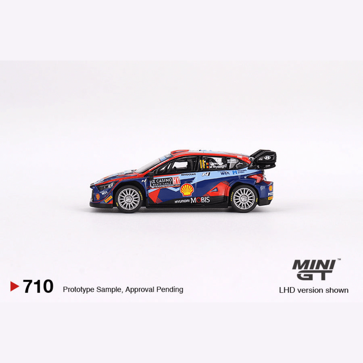 Hyundai i20 N Rally1 Hybrid #11 T.Neuville 2023 Rally Monte Carlo 3rd Place Mini GT 1/64 - MGT00710 - L