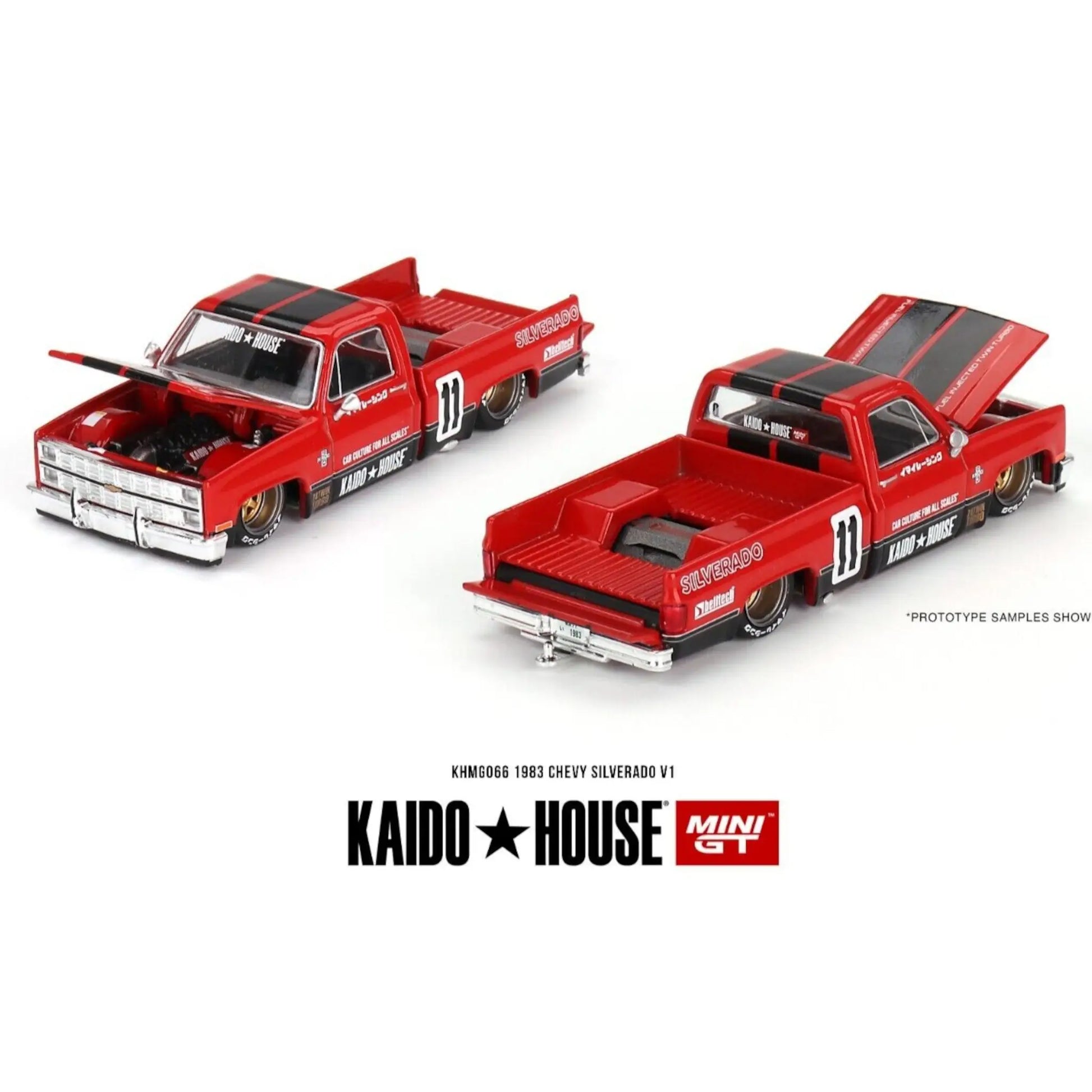 Kaido House Chevrolet Silverado Kaido V1 pick-up Mini GT 1/64 | Motors Miniatures