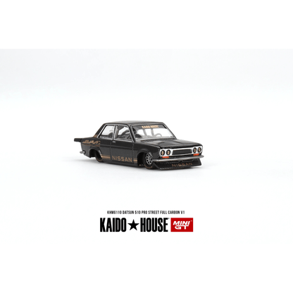 Kaido House Datsun 510 Pro Street Full Carbon V1 Mini GT 1/64 - KHMG110