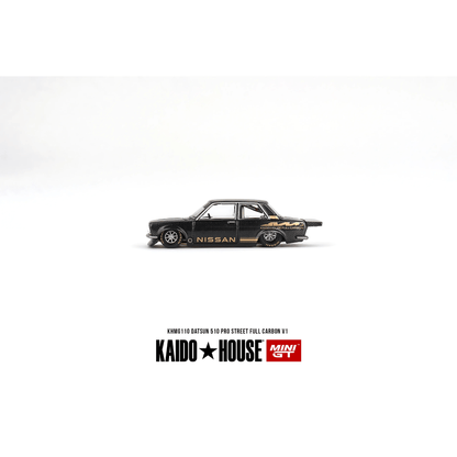 Kaido House Datsun 510 Pro Street Full Carbon V1 Mini GT 1/64 - KHMG110