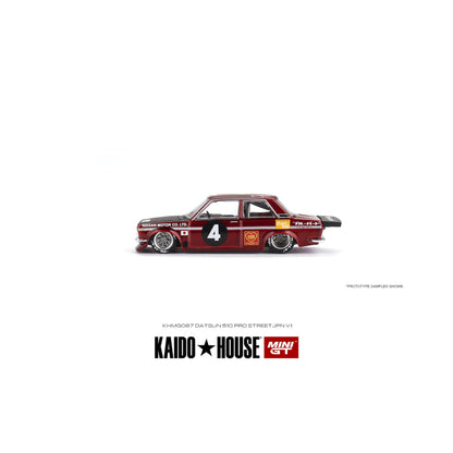 Kaido House Datsun 510 Pro Street JPN V1 Mini GT 1/64 - MGTKHMG087