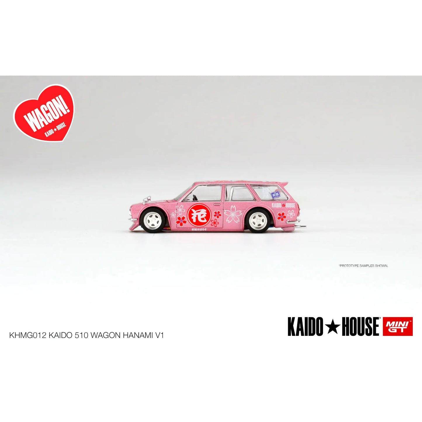 Kaido House Datsun 510 Wagon Hanami v2 pink Mini GT 1/64 | Motors Miniatures