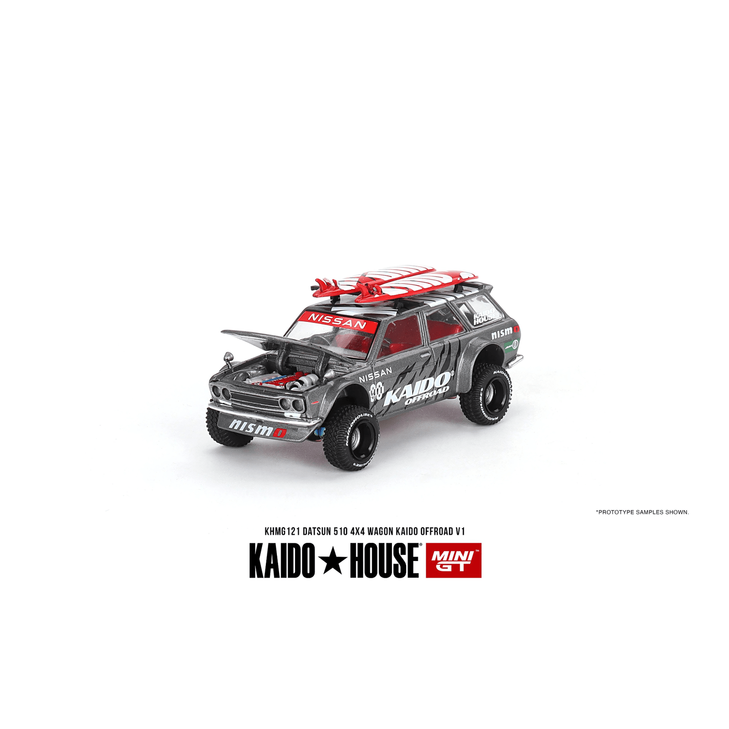 Kaido House Datsun KAIDO 510 Wagon 4x4 Kaido Offroad V1 Mini GT 1/64 - MGTKHMG121