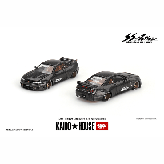 Kaido house Nissan Skyline GT - R R33 Active Carbon R Mini GT 1/64 - KHMG116