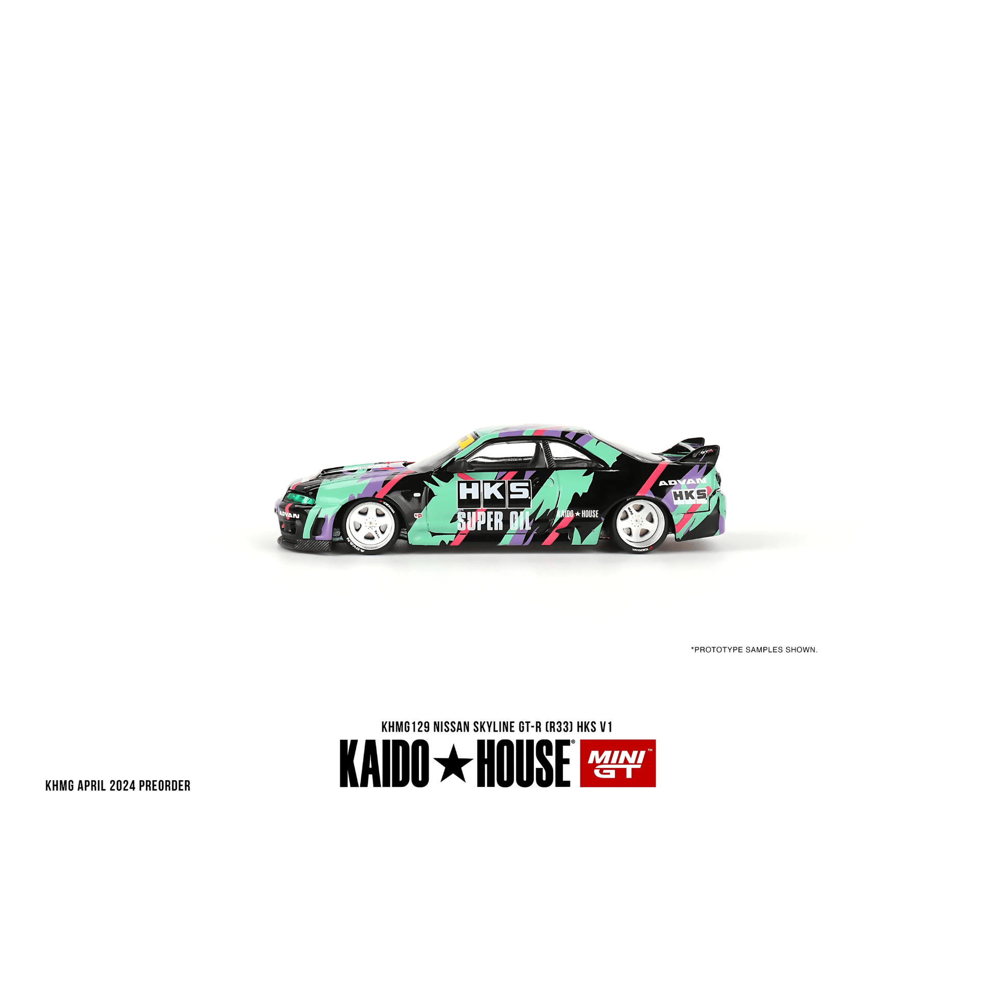 Kaido House Nissan Skyline GT - R R33 HKS V1 Mini GT 1/64 - KHMG129