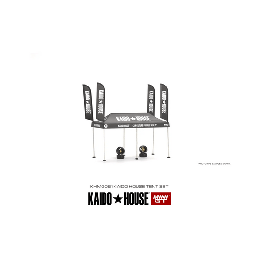 Kaido House Tent V1 with set of rims Mini GT 1/64 - MGTKHMG061