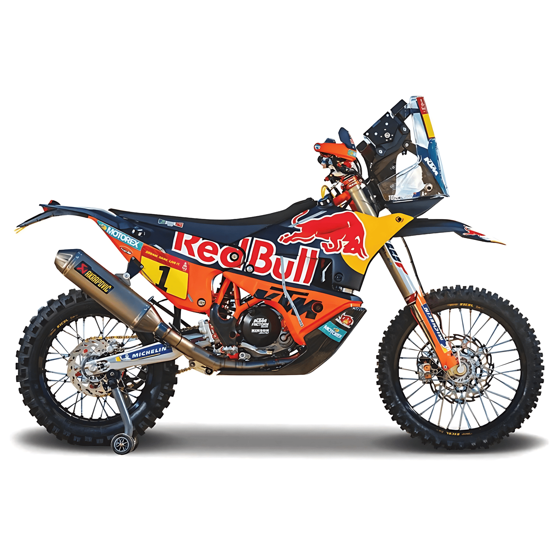 KTM 450 #1 Toby Price Rally Factory Edition Dakar Rally 2019 Bburago 1/18 - bura51086