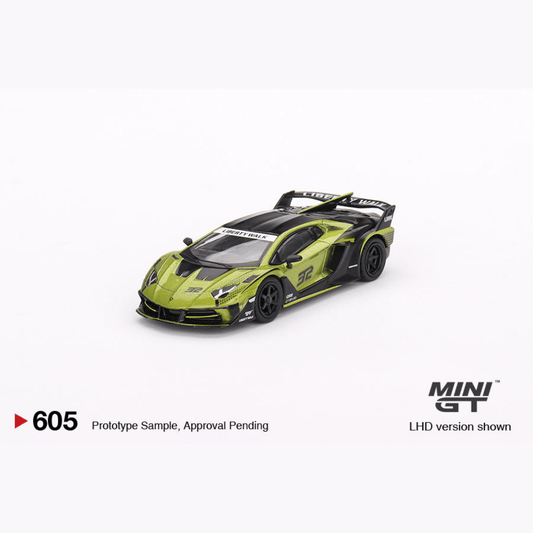 Lamborghini Aventador LB - Silhouette WORKS GT EVO Lime LHD Mini GT 1/64 - MGT00605 - L