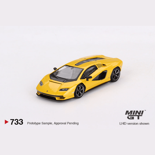 Lamborghini Countach LPI 800 - 4 New Giallo Orion LHD Mini GT 1/64 - MGT00733 - L