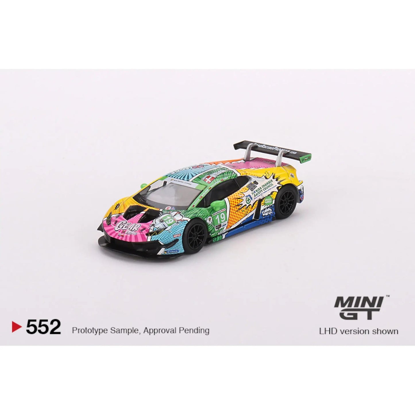 Lamborghini Huracan GT3 EVO #19 Gear Racing IMSA 24h Daytona 2020 Mini GT 1/64 - MGT00552L