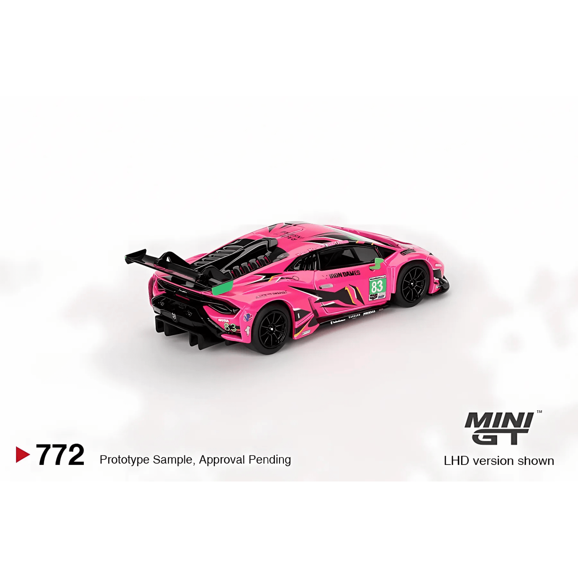 Lamborghini Huracan GT3 EVO2 #83 Iron Dames 2023 IMSA 24H Daytona LHD Mini GT 1/64 - MGT00772 - L