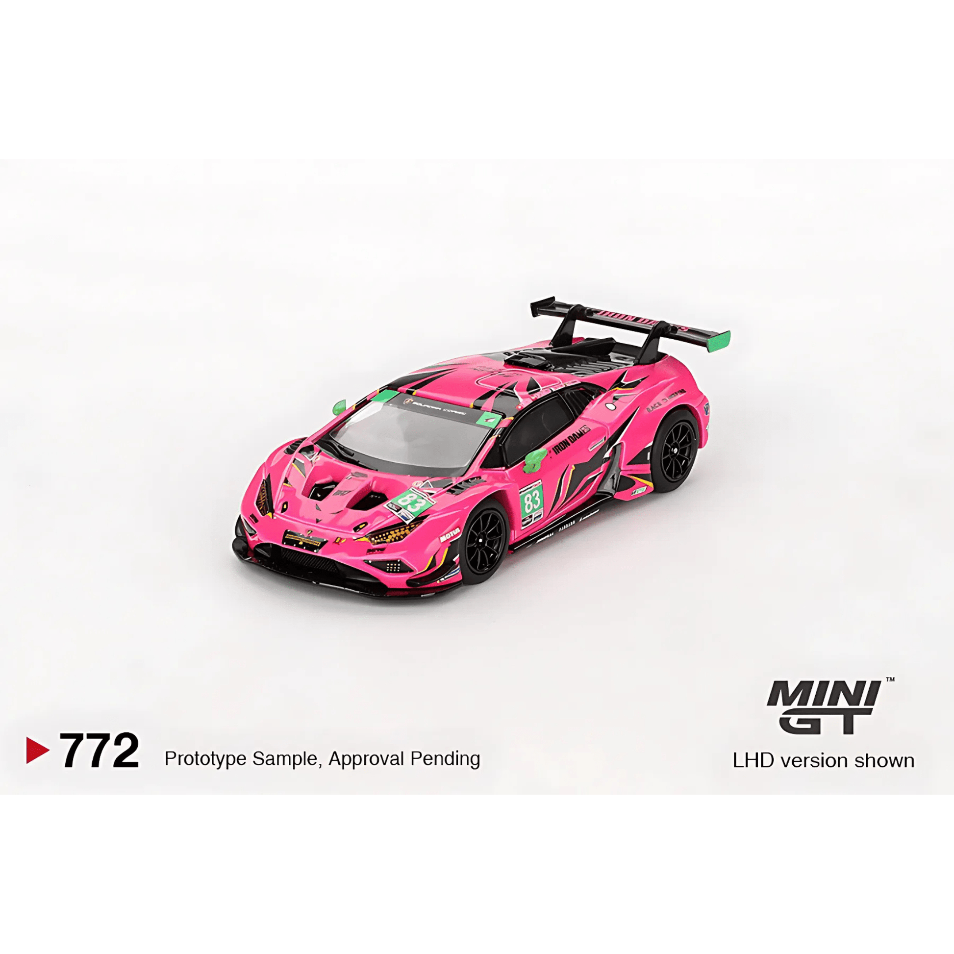 Lamborghini Huracan GT3 EVO2 #83 Iron Dames 2023 IMSA 24H Daytona LHD Mini GT 1/64 - MGT00772 - L