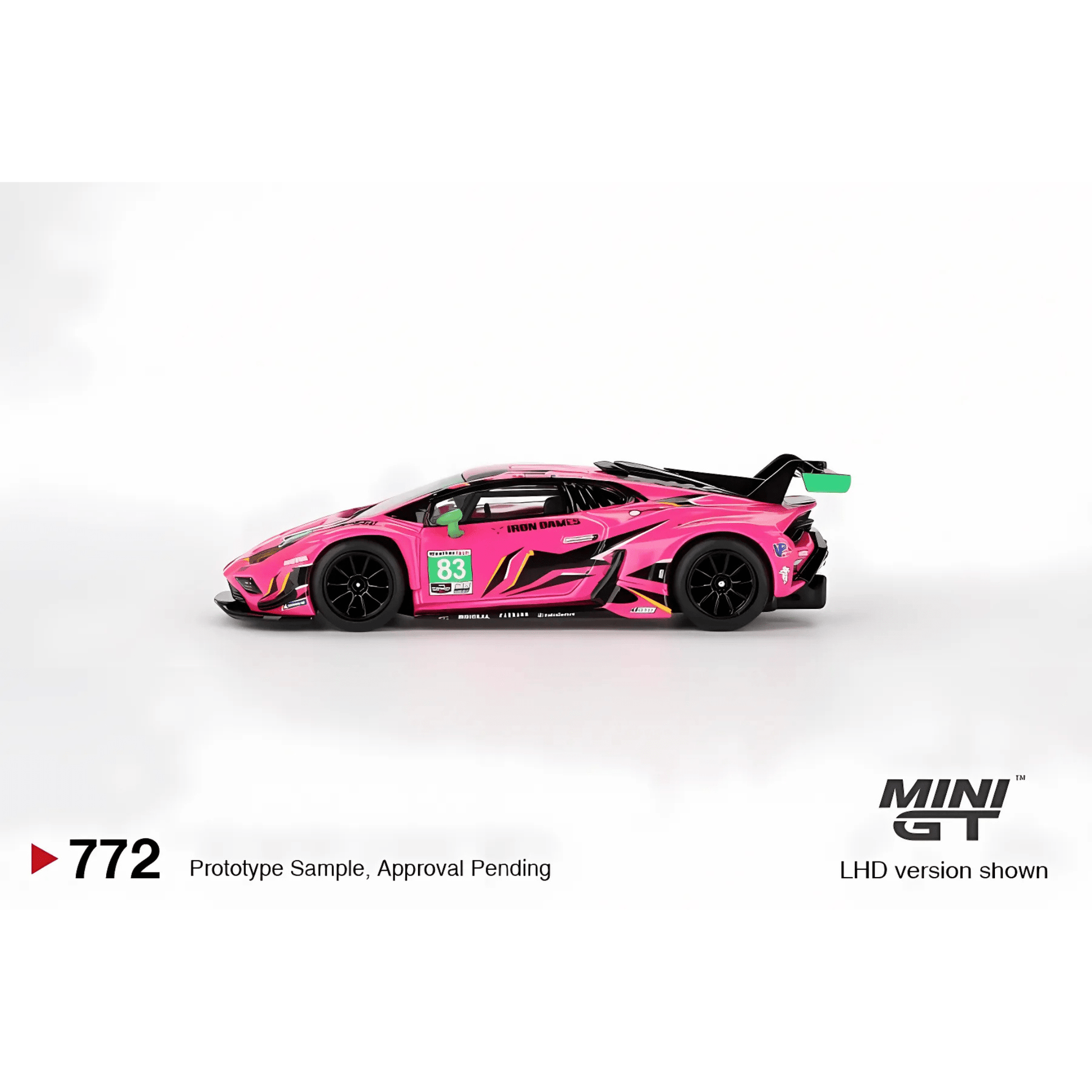 Lamborghini Huracan GT3 EVO2 #83 Iron Dames 2023 IMSA 24H Daytona LHD Mini GT 1/64 - MGT00772 - L