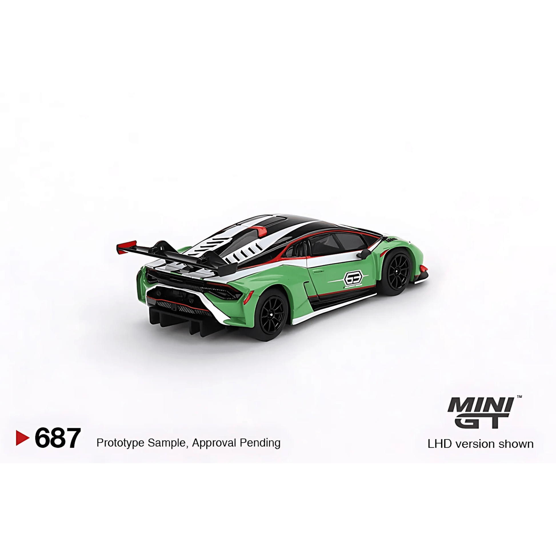 Lamborghini Huracan GT3 EVO2 Presentation LHD Mini GT 1/64 - MGT00687 - L