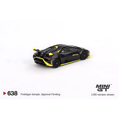 Lamborghini Huracan STO Nero Noctis LHD Mini GT 1/64 - MGT00638 - L