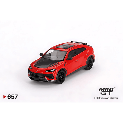 Lamborghini Urus Performante Rosso Mars LHD Mini GT 1/64 - MGT00657 - L