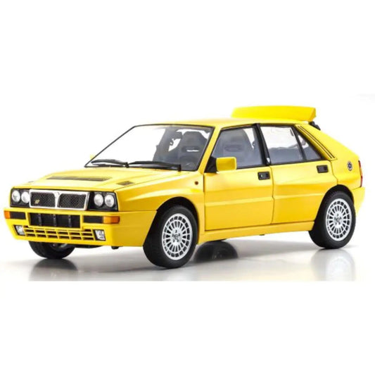 Lancia Delta HF Integrale jaune gialla Kyosho 1/18 | Motors Miniatures