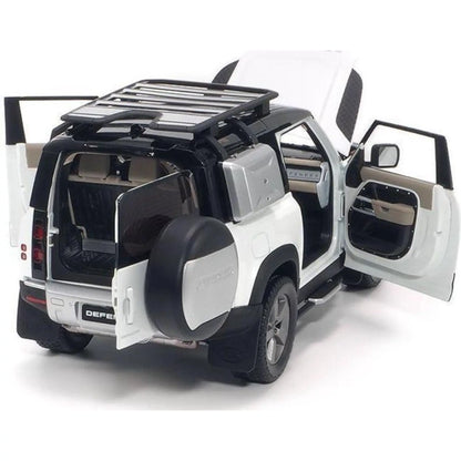 Land Rover Defender 90 2020 With Roof Pack Fuji White Almost Real 1/18 | Motors Miniatures