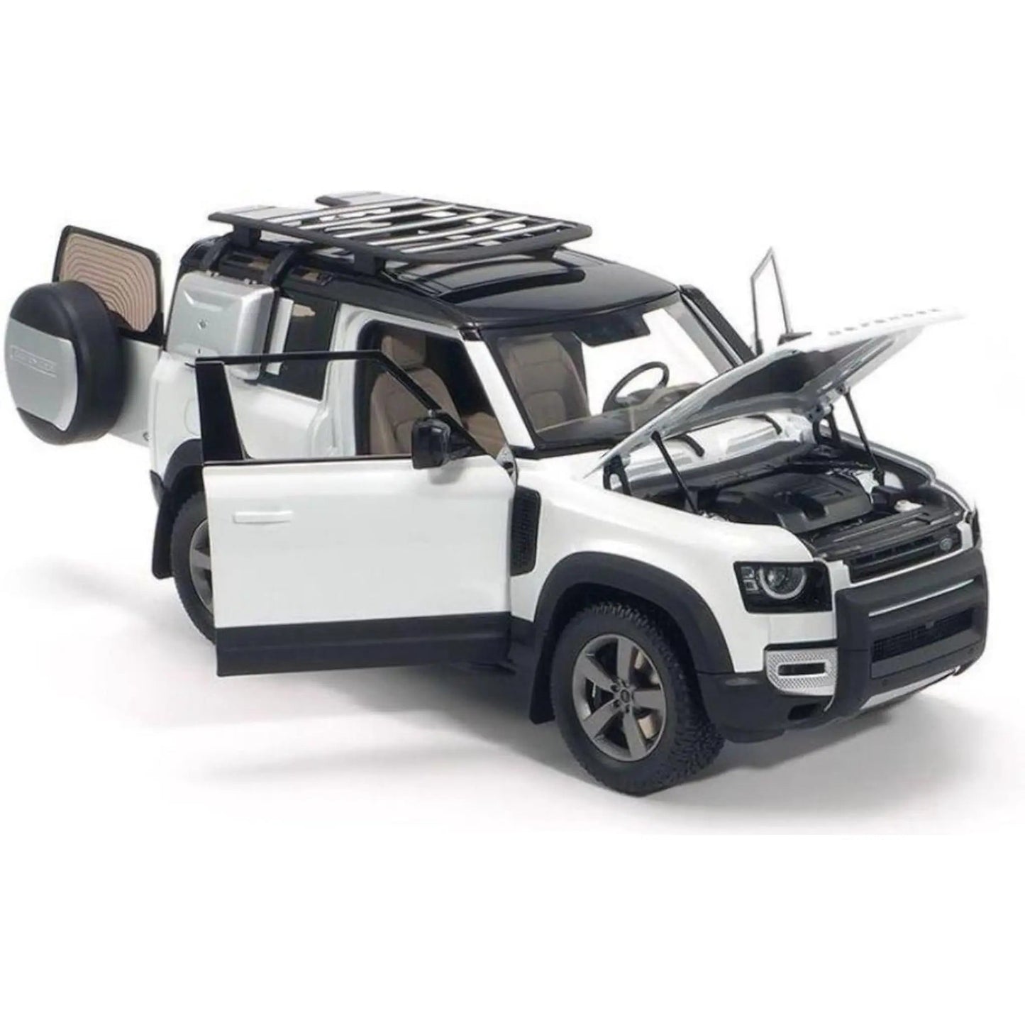Land Rover Defender 90 2020 With Roof Pack Fuji White Almost Real 1/18 - ALM810707