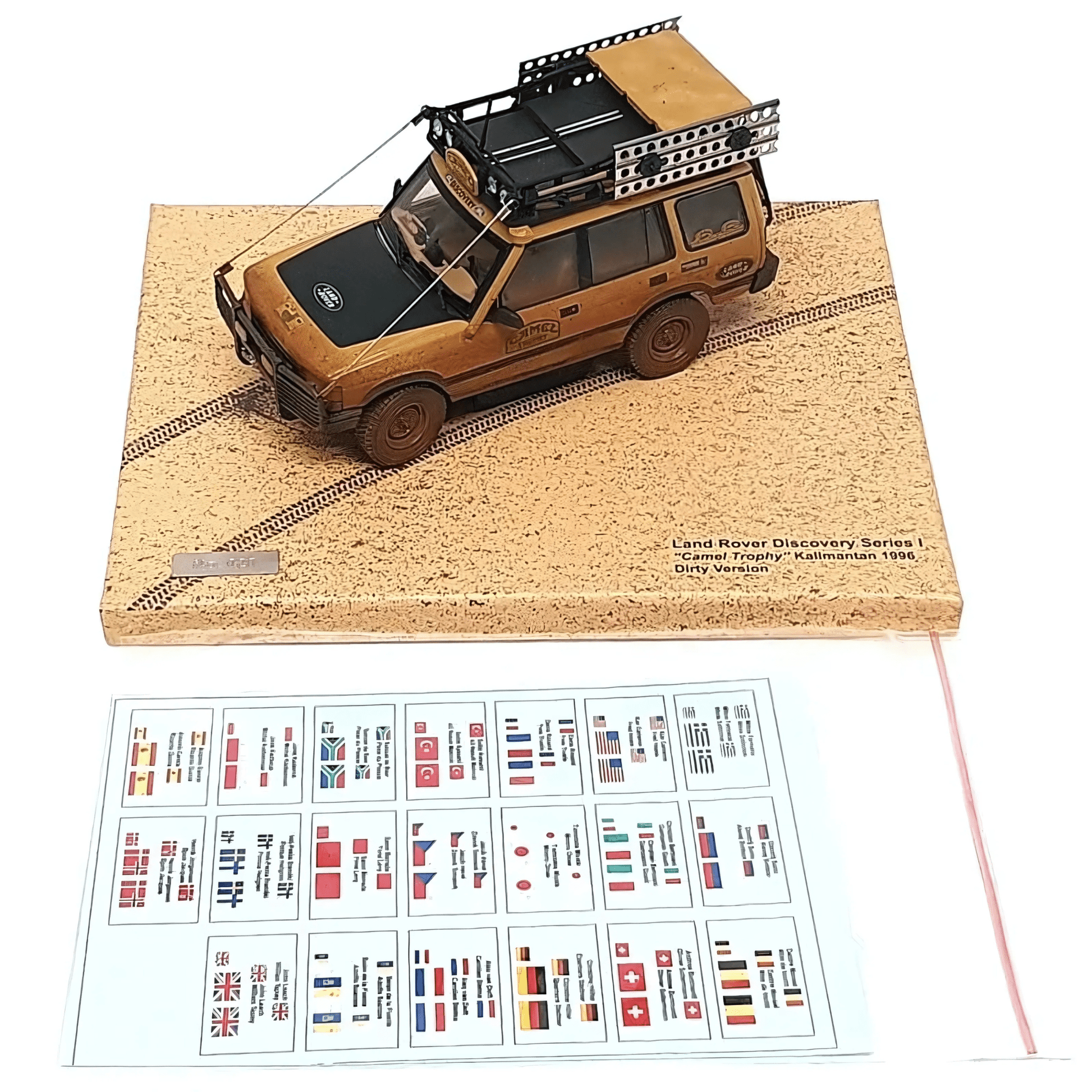 Land Rover Discovery 5 portes Camel Trophy Kalimantan 1996 Dirty Version Almost Real 1/43 - 410411