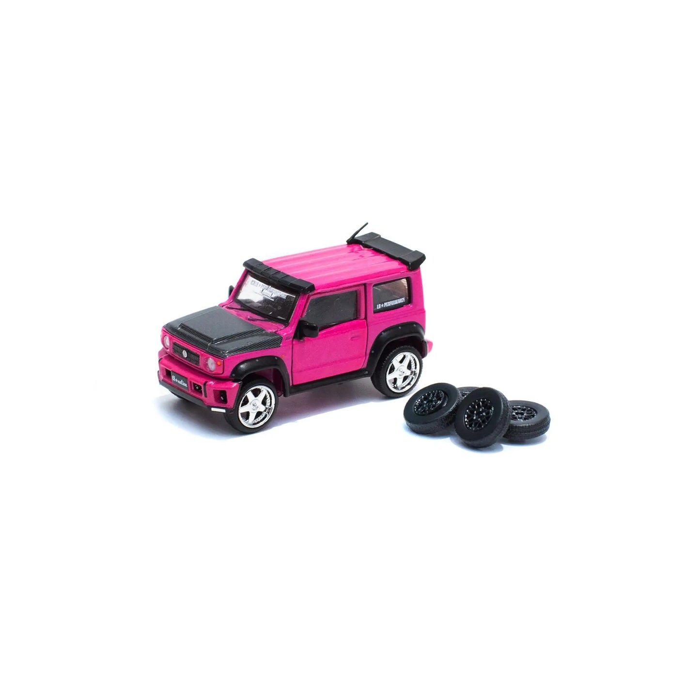 LB Works Suzuki Jimny LHD glitter pink BM Creations 1/64 | Motors Miniatures
