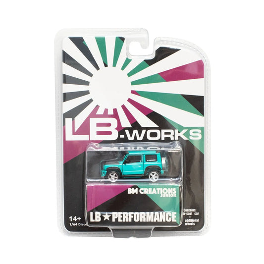LB Works Suzuki Jimny RHD glitter green BM Creations 1/64 | Motors Miniatures
