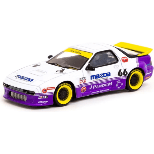 Mazda RX - 7 FC3S Pandem Violet/Blanc Tarmac Works 1/64 - T64 - 066 - WP